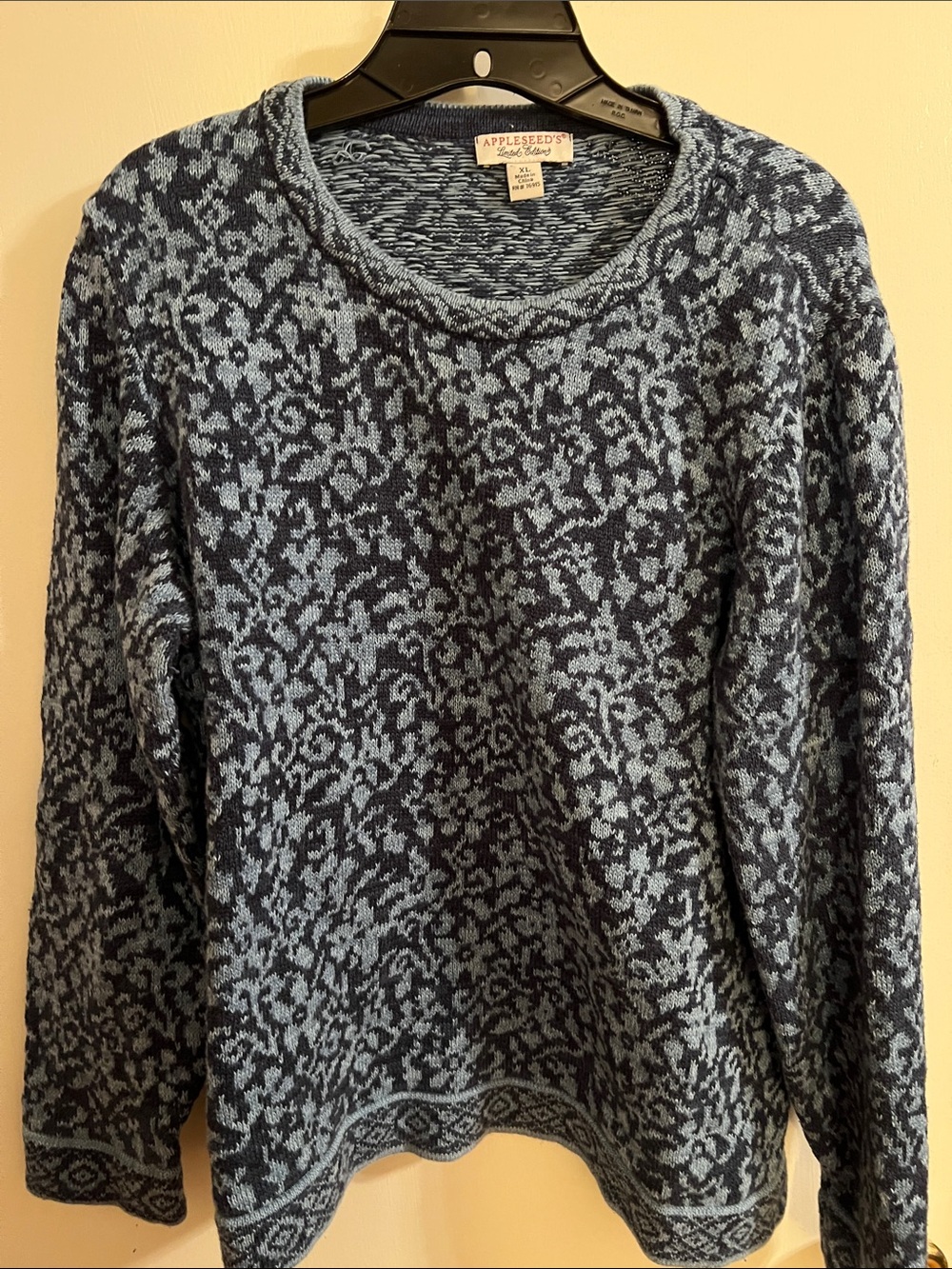 Appleseed's Heathered Blue Knit Pullover